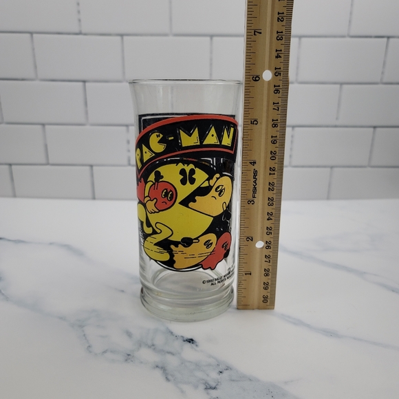 Vtg PAC-MAN Glass Tumbler 1982 Bally Midway - Picture 11 of 16